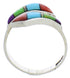 Sterling Silver Multicolor Jewelry Ring Size 6-1/2 VX36431